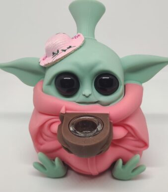 Bong Baby Yoda Rosa